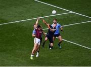 11 August 2018; Damien Comer of Galway scores his side's first goal during the GAA Football All-Ireland Senior Championship semi-final match between Dublin and Galway at Croke Park in Dublin. Photo by Daire Brennan/Sportsfile
