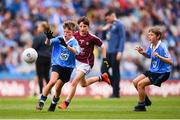 11 August 2018; Mattie McDermott, St Paul’s PS, Irvinestown, Fermanagh, representing Dublin, during the INTO Cumann na mBunscol GAA Respect Exhibition Go Games at the GAA Football All-Ireland Senior Championship Semi Final match between Dublin and Galway at Croke Park in Dublin. Photo by Stephen McCarthy/Sportsfile