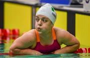 15 August 2018; Nicole Turner of Ireland after finishing second in the heats of the Women's 100m Breaststroke SB6 event during day three of the World Para Swimming Allianz European Championships at the Sport Ireland National Aquatic Centre in Blanchardstown, Dublin. Photo by Seb Daly/Sportsfile