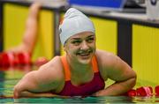 15 August 2018; Nicole Turner of Ireland after finishing second in the heats of the Women's 100m Breaststroke SB6 event during day three of the World Para Swimming Allianz European Championships at the Sport Ireland National Aquatic Centre in Blanchardstown, Dublin. Photo by Seb Daly/Sportsfile