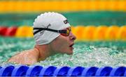 15 August 2018; Ariel Maylar of Israel competes in the heats of the Men's 50m Breaststroke SB3 event during day three of the World Para Swimming Allianz European Championships at the Sport Ireland National Aquatic Centre in Blanchardstown, Dublin. Photo by Seb Daly/Sportsfile