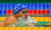 15 August 2018; Efrem Morelli of Italy competes in the heats of the Men's 50m Breaststroke SB3 event during day three of the World Para Swimming Allianz European Championships at the Sport Ireland National Aquatic Centre in Blanchardstown, Dublin. Photo by Seb Daly/Sportsfile