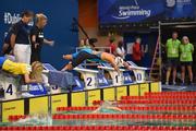 15 August 2018; Gina Boettcher of Germany competes in the heats of the Women's 50m Breaststroke SB3 event during day three of the World Para Swimming Allianz European Championships at the Sport Ireland National Aquatic Centre in Blanchardstown, Dublin. Photo by Seb Daly/Sportsfile