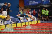 15 August 2018; Gina Boettcher of Germany competes in the heats of the Women's 50m Breaststroke SB3 event during day three of the World Para Swimming Allianz European Championships at the Sport Ireland National Aquatic Centre in Blanchardstown, Dublin. Photo by Seb Daly/Sportsfile