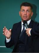 15 August 2018; Republic of Ireland women's manager Colin Bell speaking during the UEFA Pro Licence Graduation at the Rochestown Park Hotel in Rochestown Rd, Douglas, Co. Cork Photo by Eóin Noonan/Sportsfile