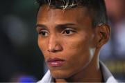 16 August 2018; WBO Flyweight Champion Cristofer Rosales during a Windsor Park Boxing press conference at Windsor Park in Belfast. Photo by Ramsey Cardy/Sportsfile