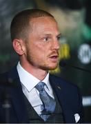 16 August 2018; Luke Jackson during a Windsor Park Boxing press conference at Windsor Park in Belfast. Photo by Ramsey Cardy/Sportsfile