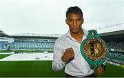 16 August 2018; Cristofer Rosales ahead of his World Boxing Council World Flyweight Title bout against Paddy Barnes at Windsor Park in Belfast. Photo by Ramsey Cardy/Sportsfile