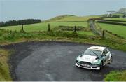 17 August 2018; Matt Edwards and Darren Garrod in their Ford Fiesta R5 during SS2 Torr Head, Round 5 of the Irish Tarmac Rally Championships in the 2018 John Mulholland Motors Ulster Rally at Cushendun in Co Antrim. Photo by Philip Fitzpatrick/Sportsfile