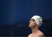 18 August 2018; Barry McClements of Ireland prior to competing in the heats of the Men's 400m Freestyle S9 event during day six of the World Para Swimming Allianz European Championships at the Sport Ireland National Aquatic Centre in Blanchardstown, Dublin. Photo by David Fitzgerald/Sportsfile