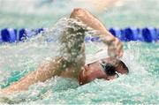 18 August 2018; Sean O'Riordan of Ireland competes in the heats of the Men's 100m Freestyle S13 event during day six of the World Para Swimming Allianz European Championships at the Sport Ireland National Aquatic Centre in Blanchardstown, Dublin. Photo by David Fitzgerald/Sportsfile