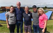 18 August 2018; In attendance during day one of the Aldi Community Games August Festival are, from left, World U20 4x100m relay silver medallst, Ciara Neville, Aldi Ambassador Paul O'Connell,  University of Limerick Director of Sport Dave Mahedy, Galway Hurling manager Micheál Donoghue and World U20 4x100m relay silver medallist Molly Scott, at the University of Limerick in Limerick. Photo by Sam Barnes/Sportsfile