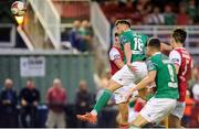 18 August 2018; Josh O' Hanlon of Cork City scores his side's first goal during the SSE Airtricity League Premier Division match between Cork City and St Patrick's Athletic at Turner's Cross in Cork. Photo by John O'Brien/Sportsfile