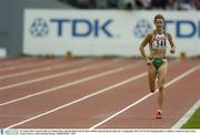 30 August 2003; Sonia O'Sullivan of Ireland trails the field in the Women's 5000m Final during the eight day's competition at the 9th IAAF World Championships in Athletics at the Stade de France in Paris, France. Photo by Brendan Moran/Sportsfile