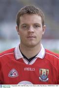 5 September 2003; Niall McCarthy of Cork during a Cork hurling squad portrait session. Photo by Matt Browne/Sportsfile