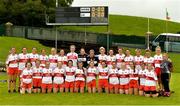 26 August 2018; The Derry squad before the TG4 All-Ireland Junior Championship Semi Final match between Derry and Louth at Aghaloo O'Neills in Aughnacloy, Co. Tyrone. Photo by Oliver McVeigh/Sportsfile