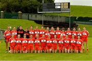 26 August 2018; The Louth squad before the TG4 All-Ireland Junior Championship Semi Final match between Derry and Louth at Aghaloo O'Neills in Aughnacloy, Co. Tyrone. Photo by Oliver McVeigh/Sportsfile