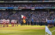 2 September 2018; A general view of the start of the parade before the GAA Football All-Ireland Senior Championship Final match between Dublin and Tyrone at Croke Park in Dublin. Photo by Oliver McVeigh/Sportsfile