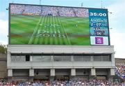 2 September 2018; A general view of the giant screen at the start of the second half during the GAA Football All-Ireland Senior Championship Final match between Dublin and Tyrone at Croke Park in Dublin. Photo by Oliver McVeigh/Sportsfile