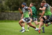 4 September 2018; Bundee Aki during Connacht Rugby squad training at the Sportsground in Galway. Photo by Harry Murphy/Sportsfile