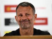 5 September 2018; Wales manager Ryan Giggs during a press conference at Cardiff City Stadium in Cardiff, Wales. Photo by Stephen McCarthy/Sportsfile