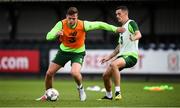 7 September 2018; Kevin Long and Shaun Williams during a Republic of Ireland Training Session at Dragon Park in Newport, Wales. Photo by Stephen McCarthy/Sportsfile