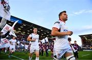 7 September 2018; Jordi Murphy, right, and John Cooney of Ulster run out ahead of the Guinness PRO14 Round 2 match between Ulster and Edinburgh at the Kingspan Stadium in Belfast. Photo by Ramsey Cardy/Sportsfile