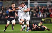 7 September 2018; Jordi Murphy of Ulster is tackled by Luke Hamilton of Edinburgh during the Guinness PRO14 Round 2 match between Ulster and Edinburgh Rugby at the Kingspan Stadium in Belfast. Photo by Oliver McVeigh/Sportsfile