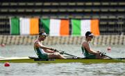 10 September 2018; Mark O'Donovan, left, and Shane O'Driscoll of Ireland on their way to finishing second in their Men's Pair repechage race during day two of the World Rowing Championships in Plovdiv, Bulgaria. Photo by Seb Daly/Sportsfile