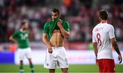 11 September 2018; Graham Burke of Republic of Ireland reacts after Mateusz Klich of Poland scored his side's first goal during the International Friendly match between Poland and Republic of Ireland at the Municipal Stadium in Wroclaw, Poland. Photo by Stephen McCarthy/Sportsfile