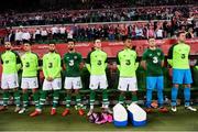 11 September 2018; Republic of Ireland players, from left, Shane Duffy, Ciaran Clark, Matt Doherty, Conor Hourihane, Ronan Curtis, Graham Burke, Sean McDermott and Colin Doyle during the International Friendly match between Poland and Republic of Ireland at the Municipal Stadium in Wroclaw, Poland. Photo by Stephen McCarthy/Sportsfile