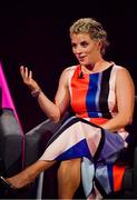 15 September 2018; Former Cork Ladies footballer Valerie Mulcahy during the LIVE from The Mansion House: ‘Seó Beo Pheil na mBan le Lidl’ event at the Mansion House in Dublin. Photo by Sam Barnes/Sportsfile