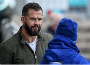1 October 2018; Ireland defence coach Andy Farrell, left, speaks with Seán O'Brien during Leinster Rugby squad training at Energia Park in Dublin. Photo by David Fitzgerald/Sportsfile