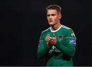 30 September 2018; Sean McLoughlin of Cork City following the Irish Daily Mail FAI Cup Semi-Final match between Bohemians and Cork City at Dalymount Park in Dublin. Photo by Stephen McCarthy/Sportsfile