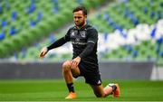 5 October 2018; Jamison Gibson-Park during the Leinster Rugby captains run at the Aviva Stadium in Dublin. Photo by Ramsey Cardy/Sportsfile