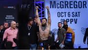 5 October 2018; Conor McGregor after weighing in for UFC 229 at T-Mobile Arena in Las Vegas, Nevada, United States. Photo by Stephen McCarthy/Sportsfile