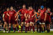 6 October 2018; Munster players during the Guinness PRO14 Round 6 match between Leinster and Munster at the Aviva Stadium in Dublin. Photo by Seb Daly/Sportsfile