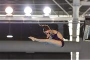 5 October 2018; Tanya Watson of Team Ireland, from Derry, during a diving training session in the aquatic centre at the Youth Olympic Park ahead of the start of the Youth Olympic Games in Buenos Aires, Argentina. Photo by Eóin Noonan/Sportsfile