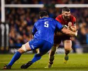 6 October 2018; Sammy Arnold of Munster is tackled by James Ryan of Leinster during the Guinness PRO14 Round 6 match between Leinster and Munster at the Aviva Stadium in Dublin. Photo by Seb Daly/Sportsfile