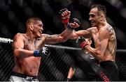 6 October 2018; Tony Ferguson, right, in action against Anthony Pettis in their UFC lightweight fight during UFC 229 at T-Mobile Arena in Las Vegas, Nevada, USA. Photo by Stephen McCarthy/Sportsfile