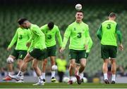 9 October 2018; Darragh Lenihan during a Republic of Ireland training session at the Aviva Stadium in Dublin. Photo by Stephen McCarthy/Sportsfile