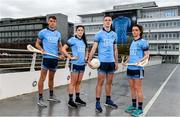 11 October 2018; Dublin stars, from left, Chris Crummey, Olwen Carey, Brian Fenton and Eve O'Brien were on hand today to help Dublin GAA and sponsors AIG Insurance to officially launch the new Dublin jersey at AIG’s head office in Dublin. Photo by Sam Barnes/Sportsfile