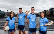 11 October 2018; Dublin stars, from left, Olwen Carey, Chris Crummey, Brian Fenton, and Eve O'Brien were on hand today to help Dublin GAA and sponsors AIG Insurance to officially launch the new Dublin jersey at AIG’s head office in Dublin. Photo by Sam Barnes/Sportsfile