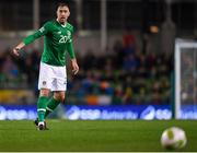 13 October 2018; Richard Keogh of Republic of Ireland during the UEFA Nations League B group four match between Republic of Ireland and Denmark at the Aviva Stadium in Dublin. Photo by Harry Murphy/Sportsfile