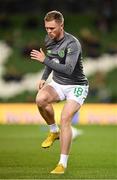 16 October 2018; Aiden O'Brien of Republic of Ireland warms-up prior to the UEFA Nations League B group four match between Republic of Ireland and Wales at the Aviva Stadium in Dublin. Photo by Seb Daly/Sportsfile