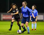 17 October 2018; Katie Burdis of UCD Waves in action against Mckenna Davidson of Wexford Youths during the Continental Tyres FAI Women's Cup Semi-Final match between Wexford Youths and UCD Waves at Ferrycarrig Park, in Wexford. Photo by Matt Browne/Sportsfile