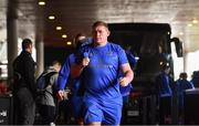 21 October 2018; Tadhg Furlong of Leinster arrives prior to the Heineken Champions Cup Pool 1 Round 2 match between Toulouse and Leinster at Stade Ernest Wallon, in Toulouse, France. Photo by Brendan Moran/Sportsfile