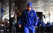 21 October 2018; James Lowe of Leinster arrives prior to the Heineken Champions Cup Pool 1 Round 2 match between Toulouse and Leinster at Stade Ernest Wallon, in Toulouse, France. Photo by Brendan Moran/Sportsfile