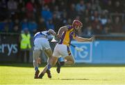 21 October 2018; Ryan O'Dwyer of Kilmacud Crokes in action against Aidan Mellett of Ballyboden St Enda's during the Dublin County Senior Club Hurling Championship Final match between Kilmacud Crokes and Ballyboden St Enda's at Parnell Park, in Dublin. Photo by Daire Brennan/Sportsfile