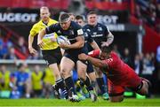 21 October 2018; Seán Cronin of Leinster beats the tackle of Charlie Faumuina of Toulouse on the way to scoring his side's third try during the Heineken Champions Cup Pool 1 Round 2 match between Toulouse and Leinster at Stade Ernest Wallon, in Toulouse, France. Photo by Brendan Moran/Sportsfile